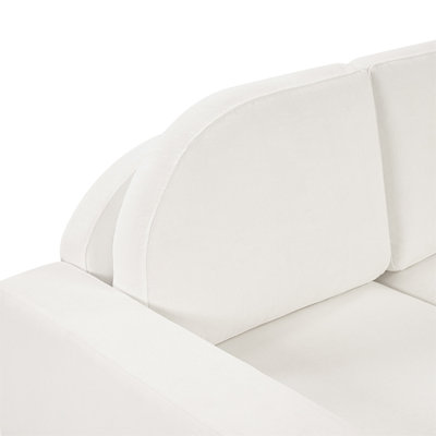 Modern 3-seater Sofa 84.7" Sofa Couch  Upholstered Sofa with Curved Backrest for Living Room or Small Space