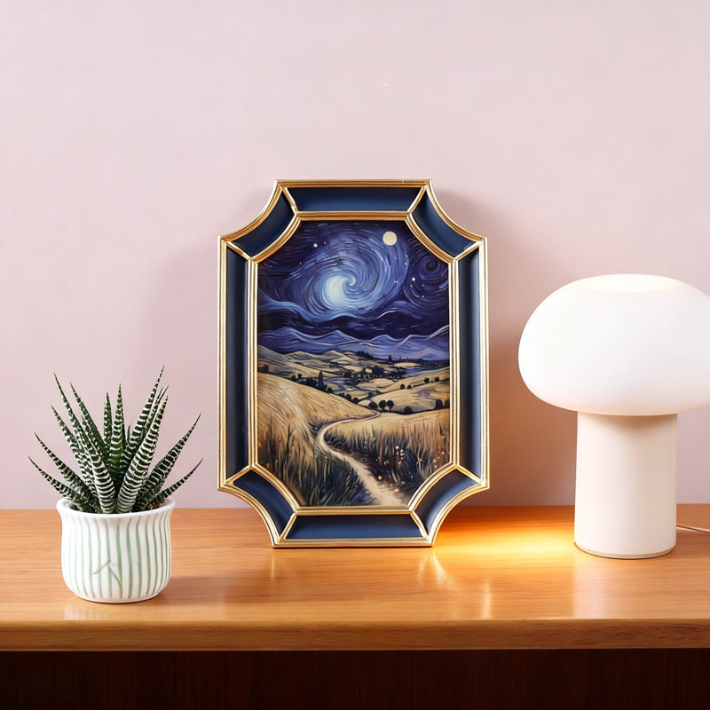 Cadre photo, paquet de 1 (bleu), Bleu