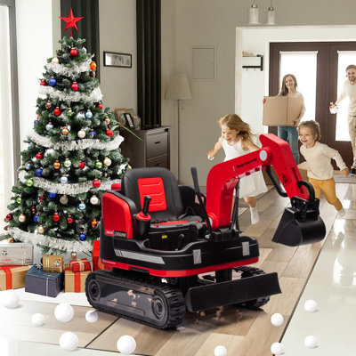 Pelle électrique pour enfant 12v12ah avec roues à conception sur rail, tour rotatif à 360 degrés sur le bouteur pour enfants