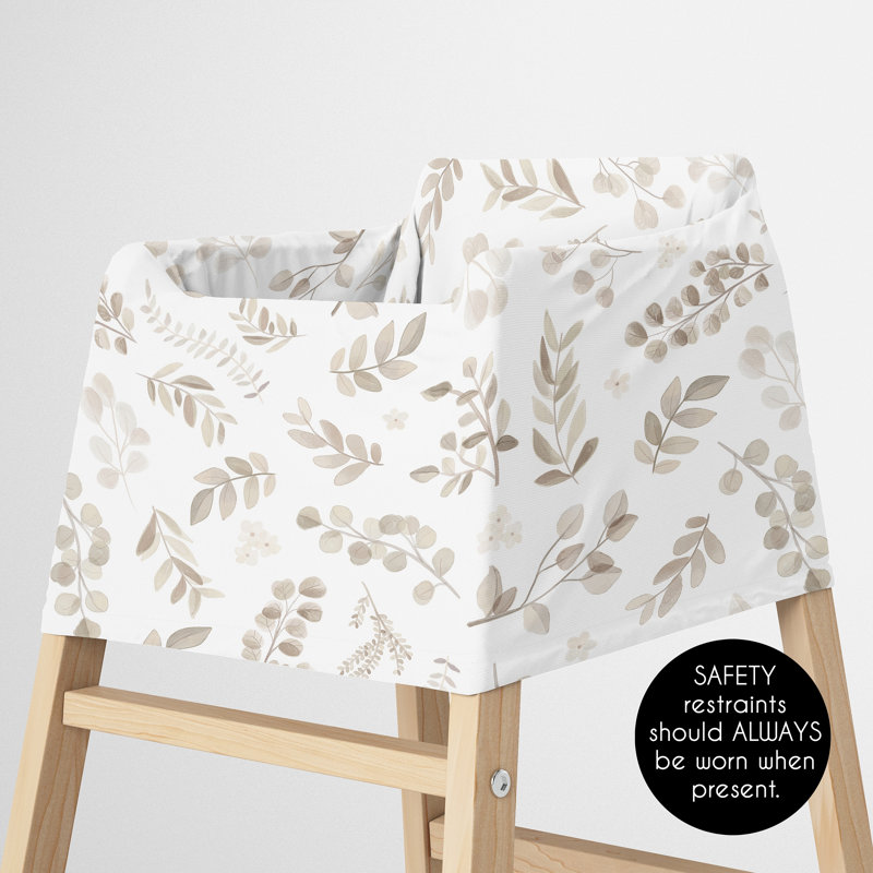 Housse pour siège d'auto et housse d'allaitement Botanical Taupe par Sweet Jojo Designs