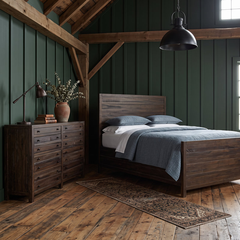 Ensemble de chambre avec très grand lit 2 pièces Henegar Randal, 2 pièces: lit, commode, California King