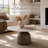 Meranda Round Stone Coffee Table With Walnut Solid Wood Pedestal For Living Room & Home Decor-1245728161-1245728162-1251726581