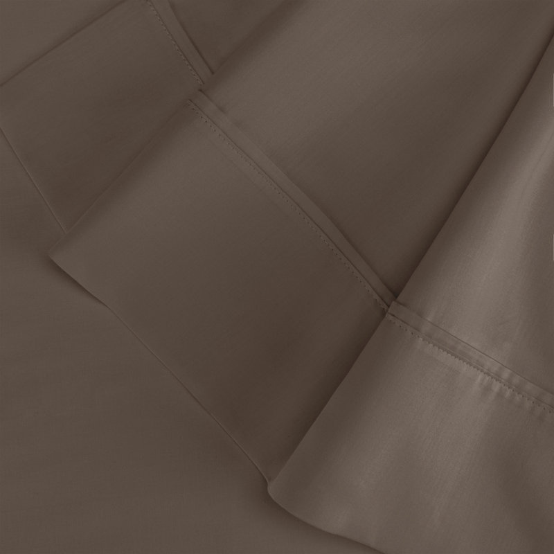 Taie d'oreiller en mélange de coton égyptien 400 fils Luxor Treasures, Très grand lit, Gris
