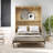 Makassar Murphy Bed with Gallery Shelf & Touch Sensor LED Lighting-92762956-92718669