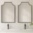 Modern Matte Black / Gold Vanity Mirrors, Bathroom Wall Mirrors-1953912458