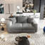 Canapé 3 places Corduroy avec coussin moelleux et repose-pieds-1756744618-1765595133