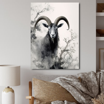 Benedetic " Asian Art Goat Sumi I " Color Photography Print