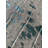 Turquoise Acid Washed Crocodile Embossed Cowhide Rug