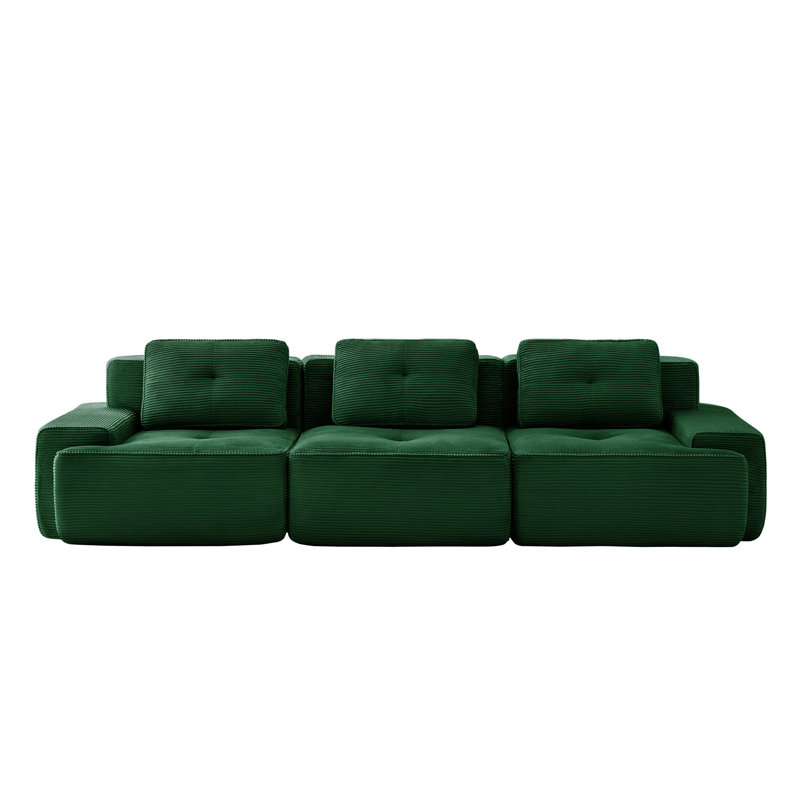 Canapé modulaire moderne 117 "pour salon 117", Vert