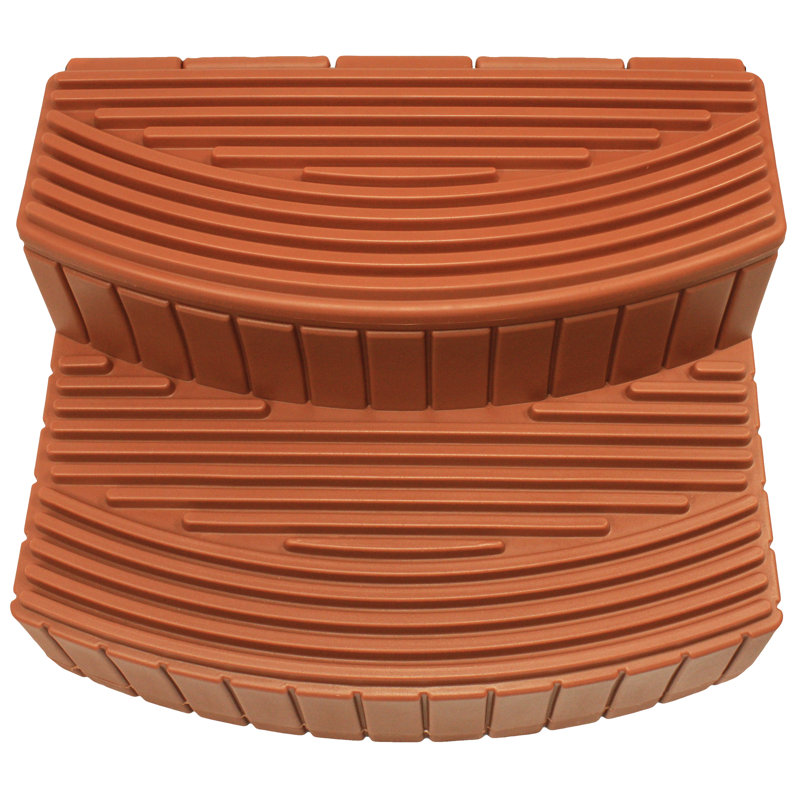2 - Step Plastic Hot Tub Step, Terracotta
