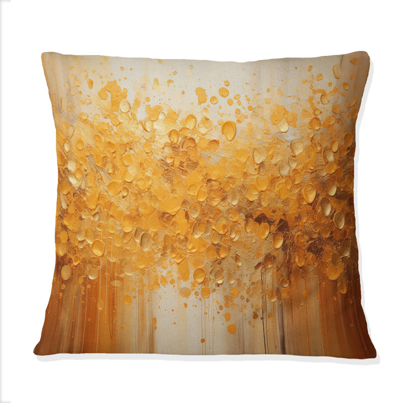 Coussin décoratif Amber Glow III - Abstract Landscape