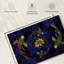 Lotus et koï doré sur toile-1693805737
