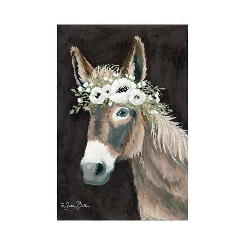 Donkey by - Toile tendue, H 12 po x l 8 po x P 0,75 po