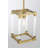 Swindon 1 - Light Soft Brass Square/Rectangle Pendant
