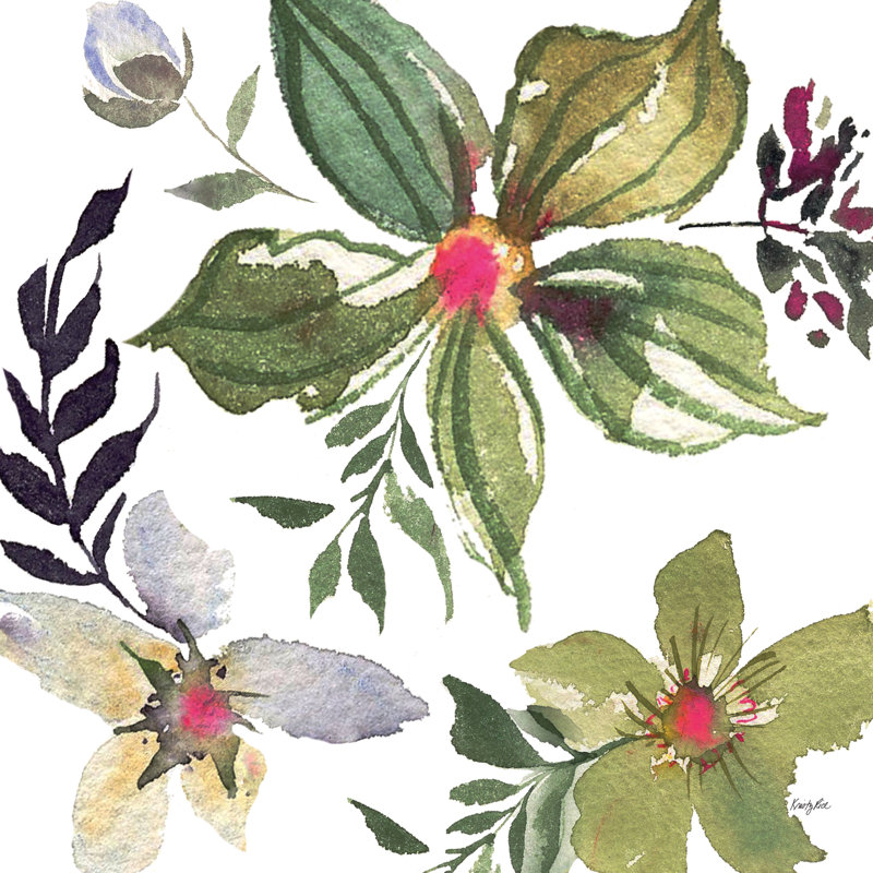 Hellebore Ya Doing IV by Kristy Rice - Wrapped Canvas Painting, 30cm H x 30cm W