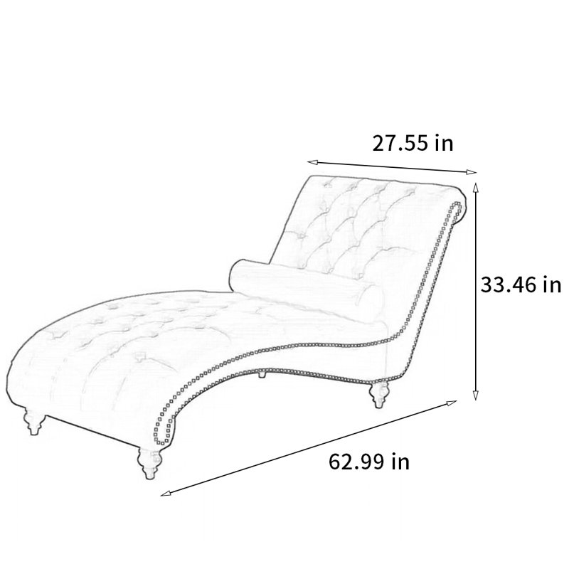 Chaise capitonnée en pin, Mauve