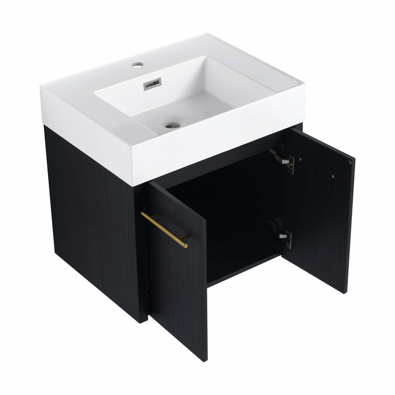 Meuble-lavabo mural avec lavabo, 24"