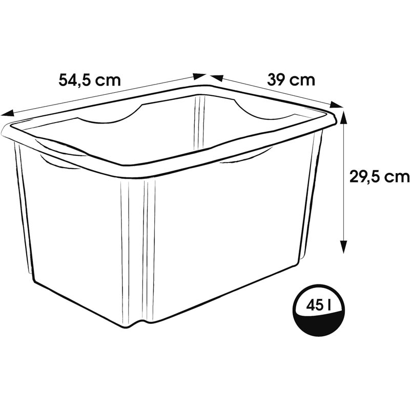 Keeeper Plastic Decorative Bin, Blue