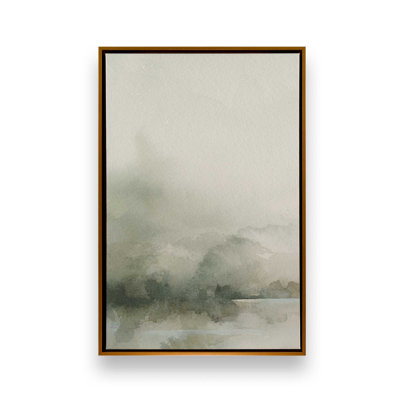 Muted Green Tranquility I Canvas Print
