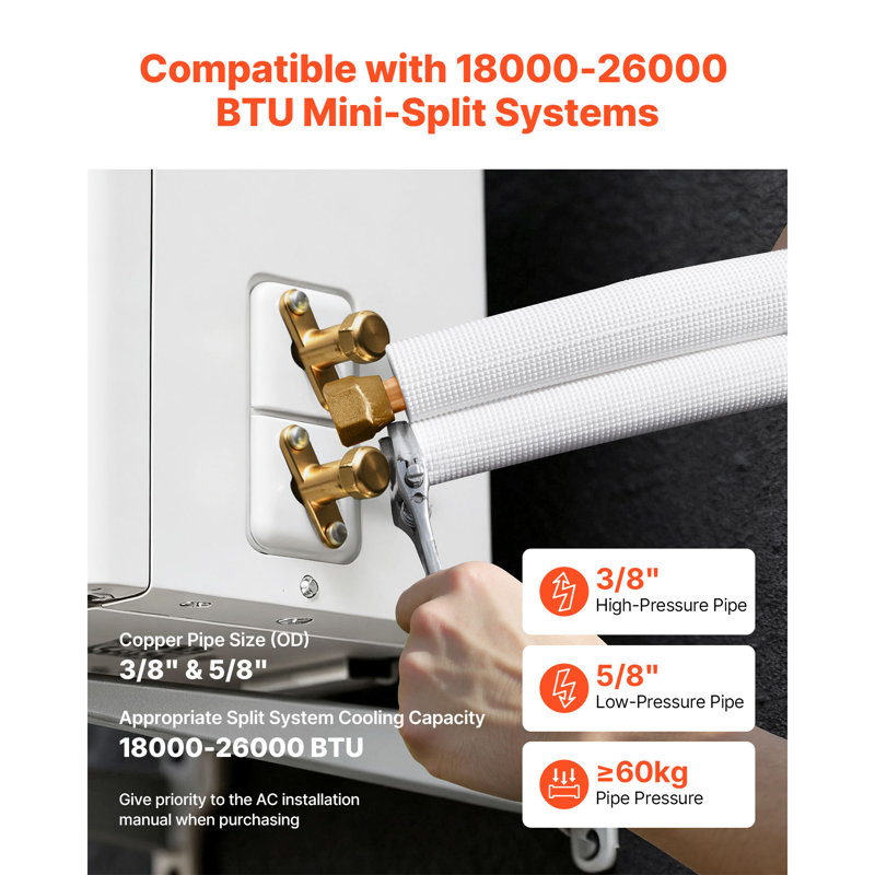 Mini ensemble de lignes séparées en cuivre 300,0 x 1,38 pouces 1 pièce