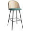 Annah Upholstered Counter Stool with Metal Frame