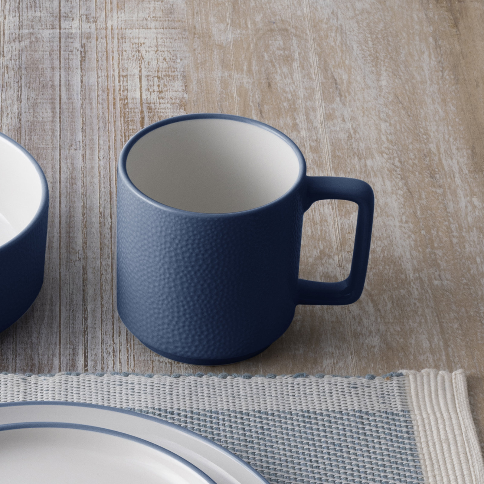 Noritake Colortex Stone 4-Piece Place Setting, Service for 1, Blue