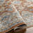 Beloit Kinnison Oriental Machine Woven Area Rug in Orange/Light Blue-70926945