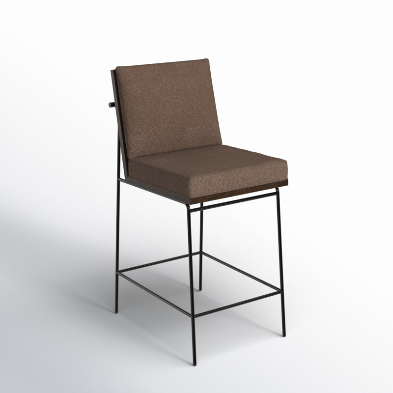 Julep Solid Wood Stool, Bar Stool (30" Seat Height), Savile Flax