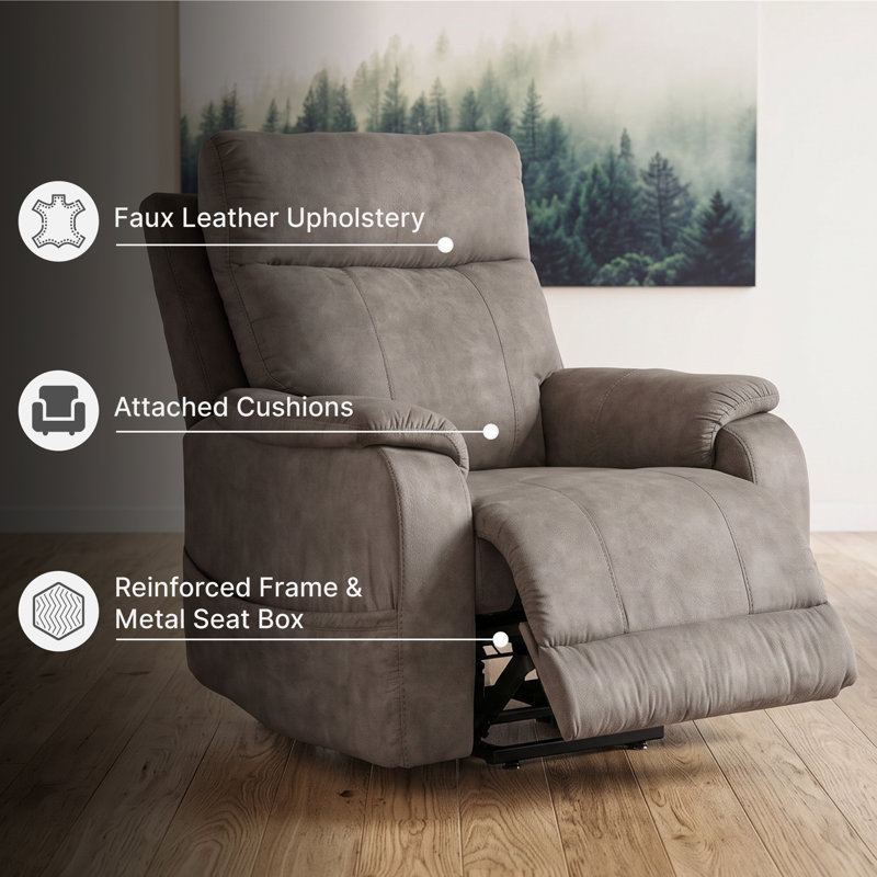 Cullum Power Lift Recliner, Gray