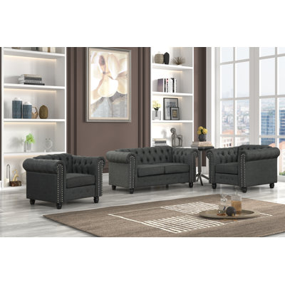 Audwin 3 Piece Living Room Set by USLivings
