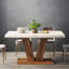 47-Inch White-Toned Rectangular Kitchen Table Seating Four Dining Table featuring Farmhouse with Solid Wood Detail