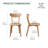 100% Solid Oak 17.7"H Side Chairs Set of 2-13914559-6299487
