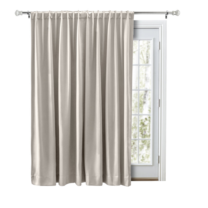 Beretta Blackout Curtain Single Panel, Ivory