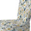 Chaise d'appoint rembourrée blanche et beige Minimalist Floral Bedding II