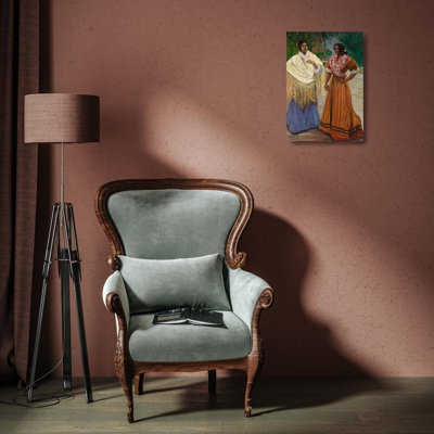 «Two Gypsies» par Francisco Iturrino - Art mural sur toile tendue avec châssis
