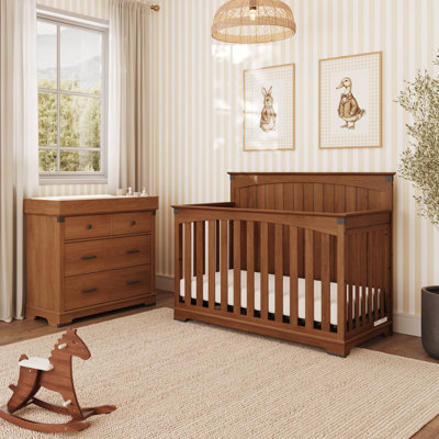 Child Craft Redmond Convertible Crib, Dresser and Dressing Kit 3-Piece Nursery Set