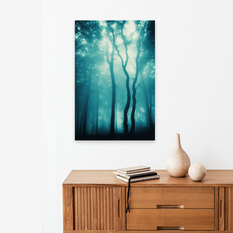 Bois bleu clair - paysages, arbres, photographie, H 24 po x l 16 po