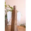  Ensemble de 2 statues ange en bois vieilli, 17 po