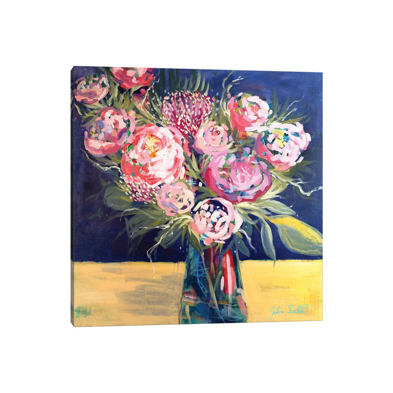 Royal Blooms by Julia Badow - Wrapped Canvas Gallery-Wrapped Canvas Giclée, 30.48 cm H x 30.48 cm W