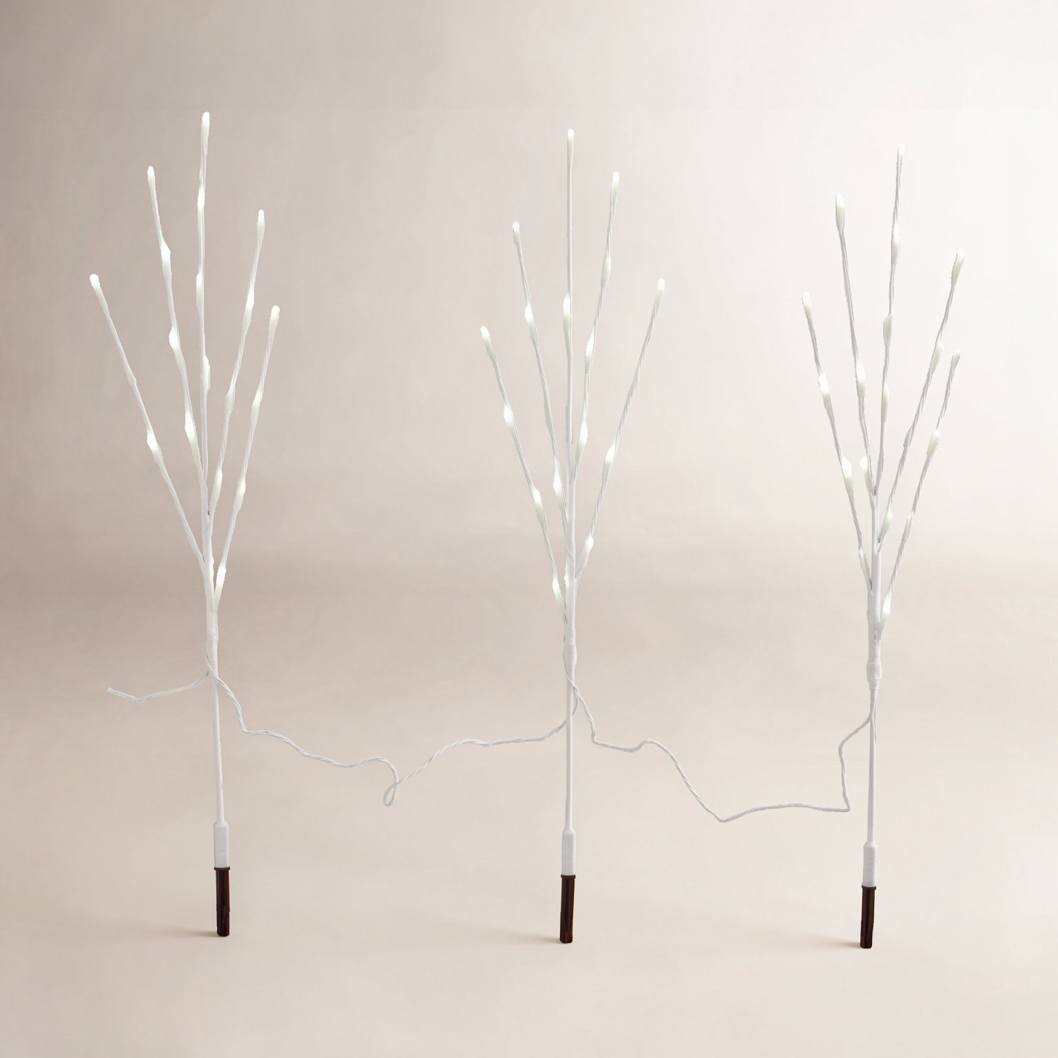 48" LED Twig Pathway Stake Light Set, 60, 36"