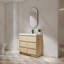 Meuble-lavabo sur pied 36 po avec lavabo en résine et tablettes réglables-2095210910