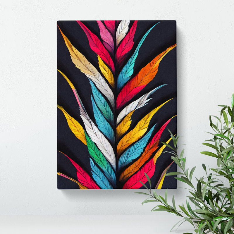 Rising Feathers - Wrapped Canvas, 76cm H x 50cm W x 3cm D