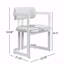 Ensemble de 2 chaises de salle à manger, chaises de salle à manger rembourrées, fauteuils en tissu avec structure en métal beige-479985171