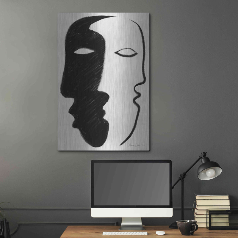 «Face to Face» par Design Fabrikken - impression sans cadre sur métal, H 36 po x l 24 po x P 0,13 po