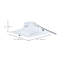 35W Field Selectable LED 10-Inch Commercial Downlight Dual Dimming Square 120-277V