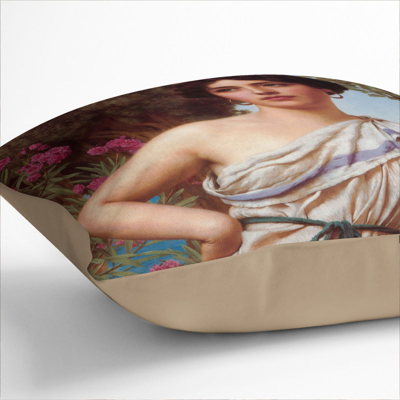 Reverie Square Throw Cushion, Stone, 55cm H x 55cm W x 20cm D