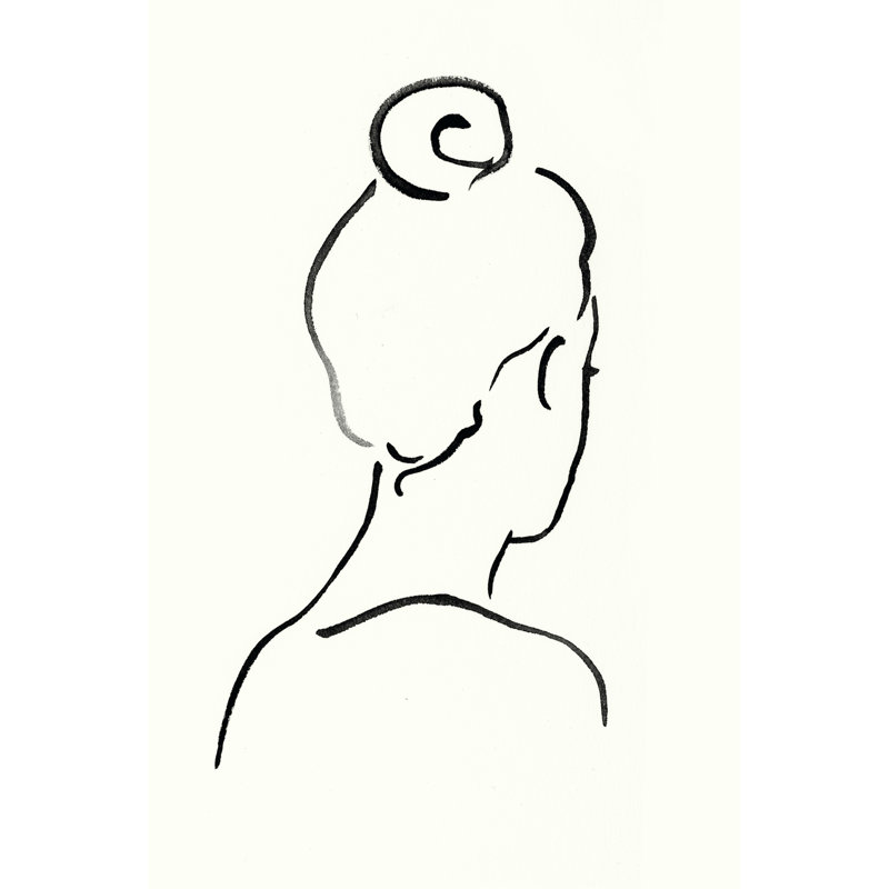 Minimal Profile III by Victoria Borges - Wrapped Canvas Painting, 76cm H x 51cm W x 3.8cm D