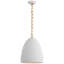 Elliot Medium Dome Pendant in Matte White