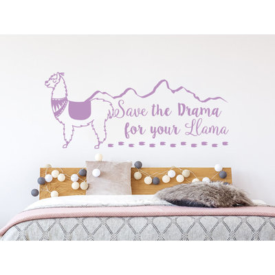 «Save the Drama for your Llama», adhésif décoratif