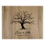 Signe de mariage empreintes d'arbre en bois-76223848